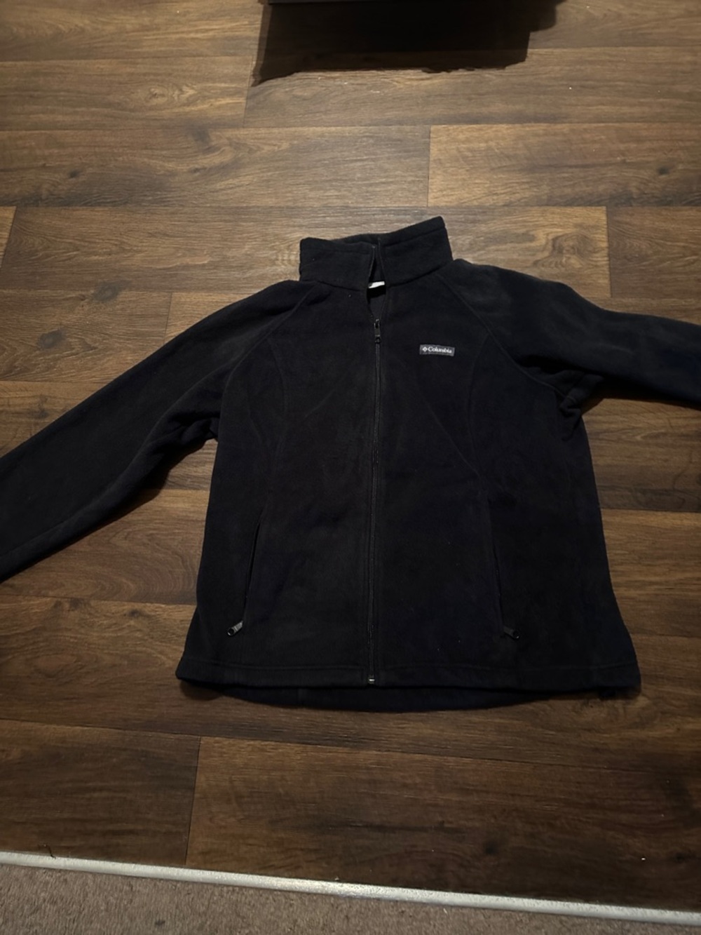 Columbia Black Zip-Up Fleece Jacket